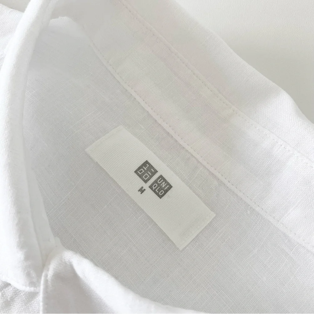 Uniqlo 100% Linen Classic Button-Up Shirt - Picture 5 of 10